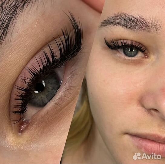 Наращивание ресниц в салоне красоты