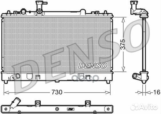 Радиатор двигателя DRM44037 Denso