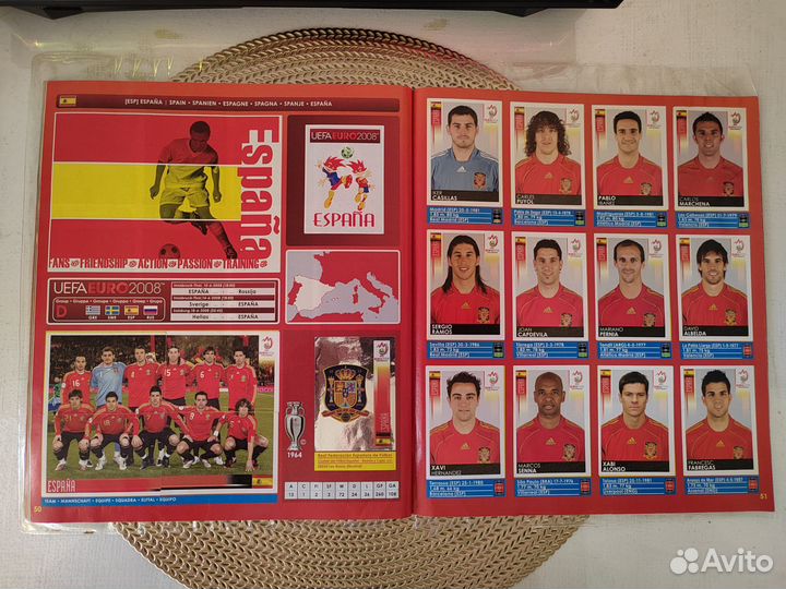 Журнал Panini Euro 2008 полная коллекция наклеек