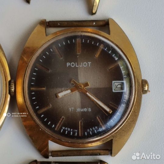 Позолоченные советские часы