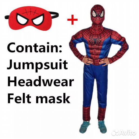 Костюм человек паук с мышцами