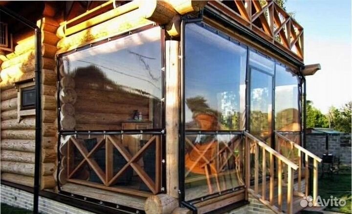 Гибкие окна для беседки / цвета на выбор