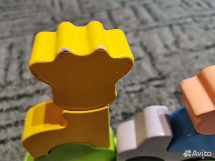 Магнитный деревянный 3d пазл Зоопарк