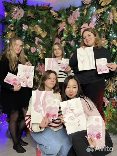 Мастер класс картина вином