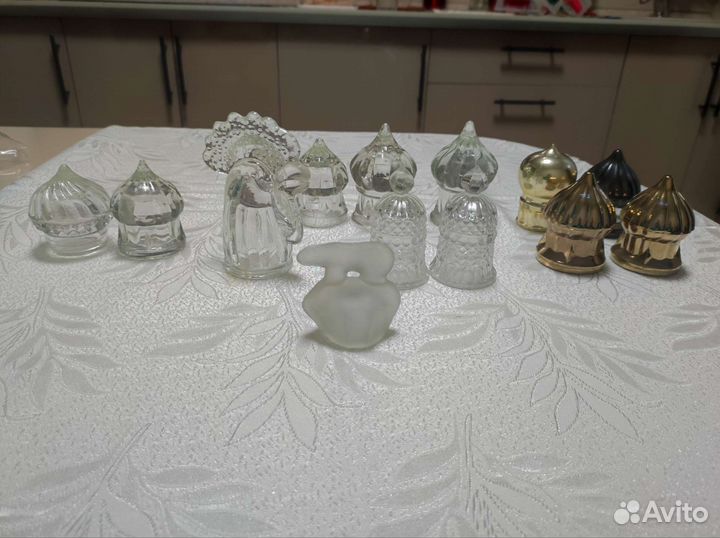 Хрустальные пробки для графинов, купол для штофа