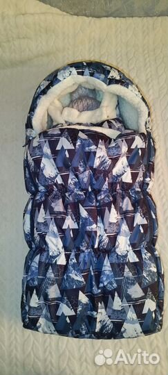 Зимний конверт на выписку