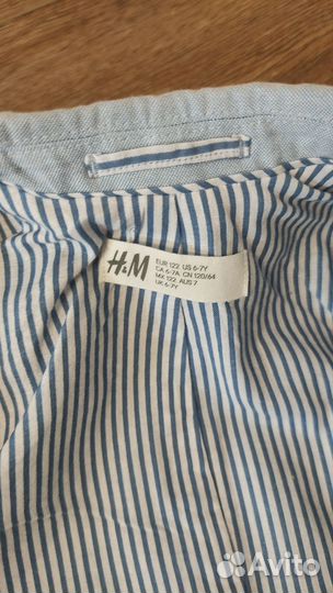 Костюм HM для мальчика 122 пиджак+брюки