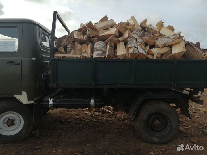 Дрова колотые берёза елка