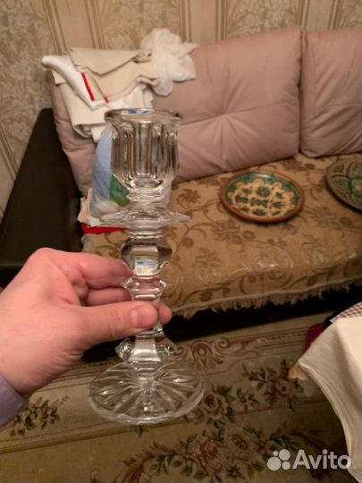 Стеклянные подсвечники