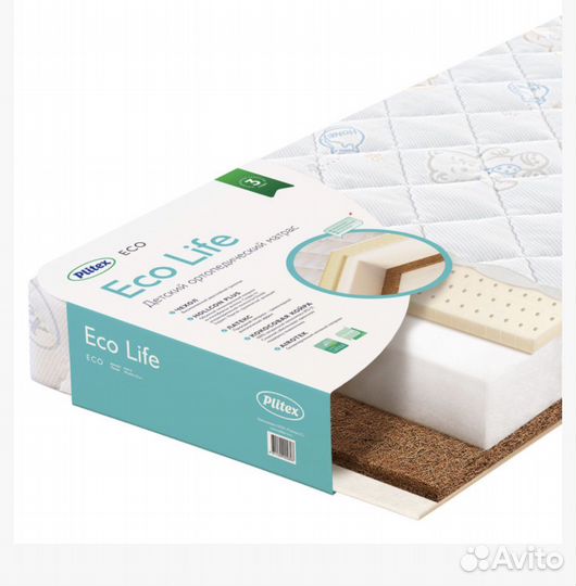 Матрас детский 120 60 plitex и постел. бельё икеа