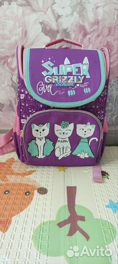 Рюкзак школьный для девочки grizzly