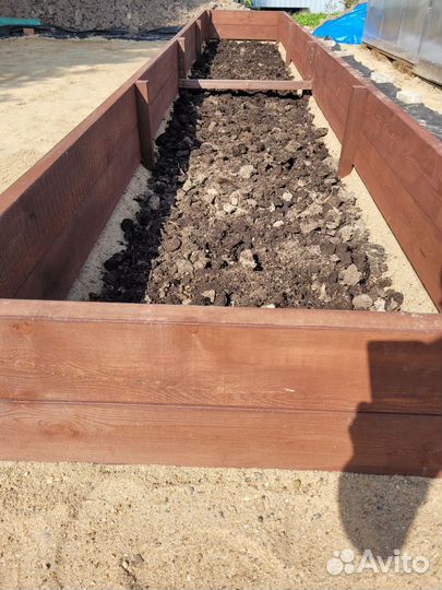 Высокие грядки из дерева