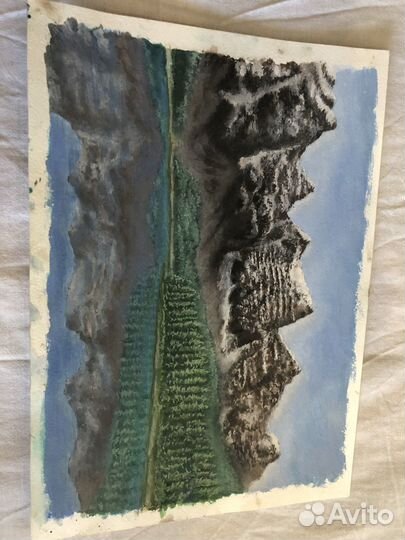 Картина гуашью