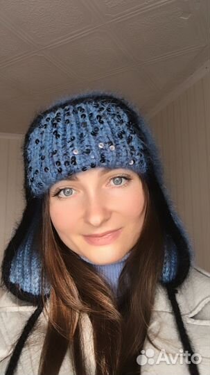 Шапка ушанка женская