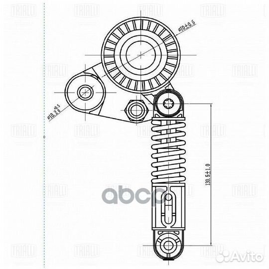 Ролик привод. ремня для а/м SsangYong Actyon