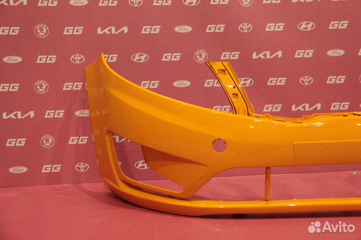 Бампер передний Желтый Kia Rio 2011 - 2015