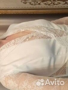 Платье женское 42 44 белый, молочный цвет