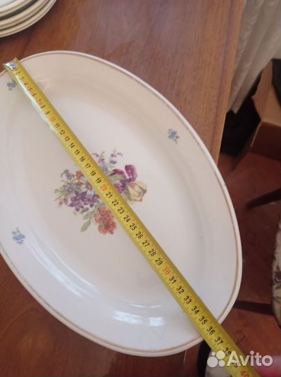 Блюдо фарфор Дулево СССР