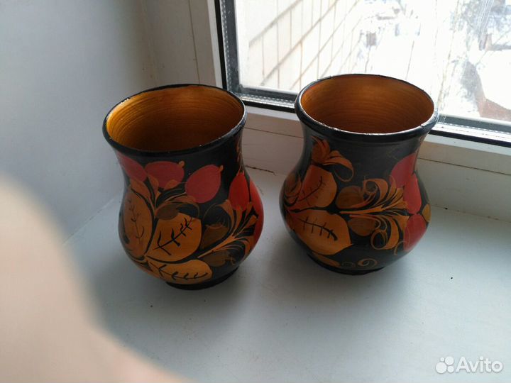 Вазы деревянные