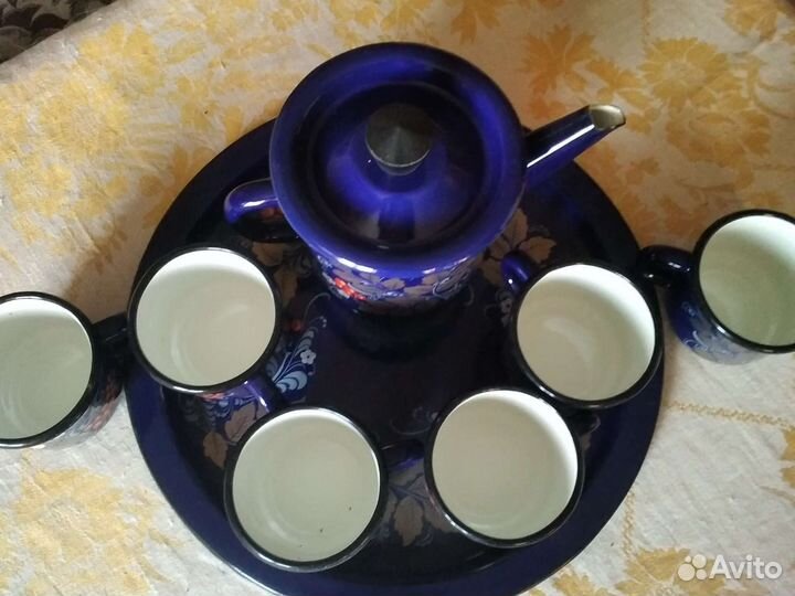 Сервиз чайный элалированный