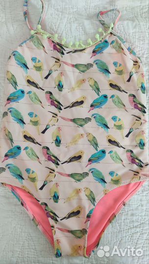 Купальник, шляпа, нарукавники