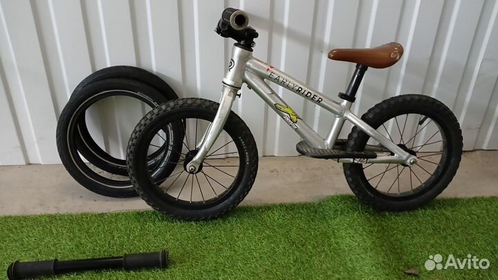 Беговел Early Rider 14'' + подножка и ризина