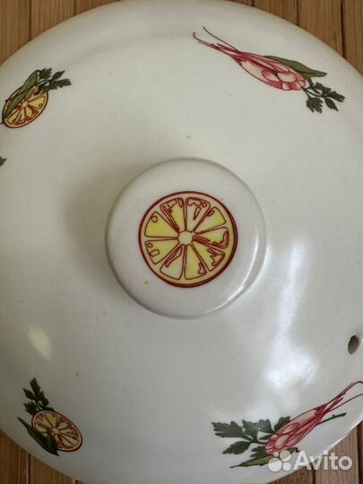 Крышка керамическая. Винтаж/антиквариат