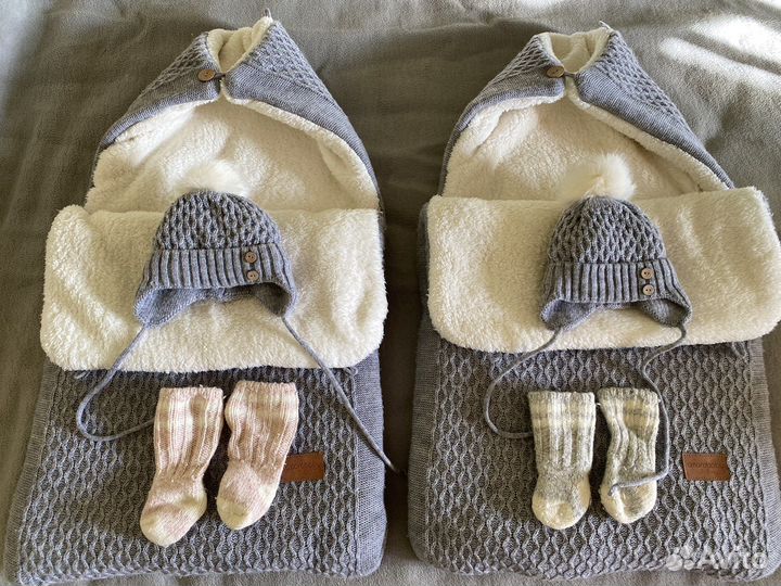 Конверты утеплённые для двойни