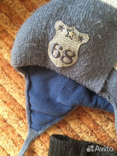 Шапка зимняя и манишка