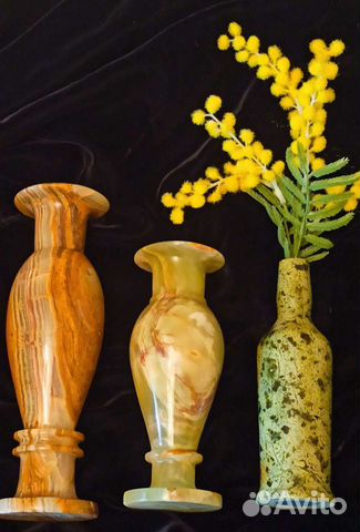 Вазы, графин оникс