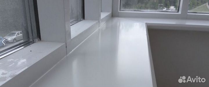 Подоконники цветные