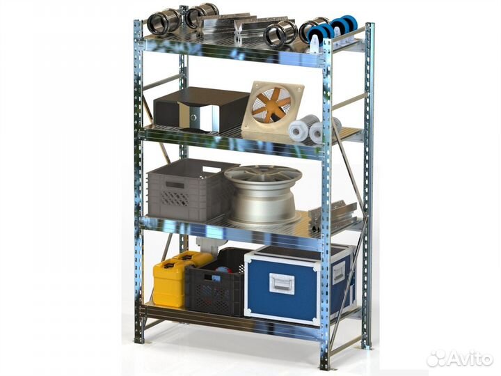 Стеллажи металлические в ассортименте