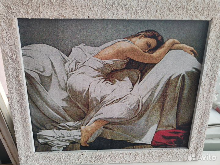 Картина из гобелена в рамке