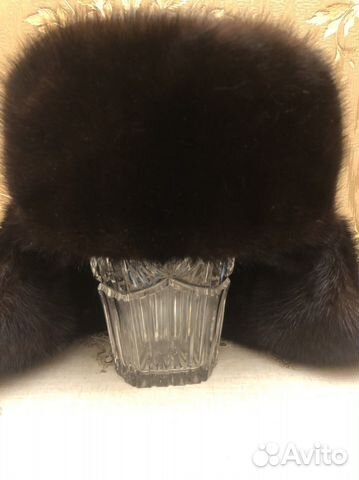 Шапка ушанка норковая