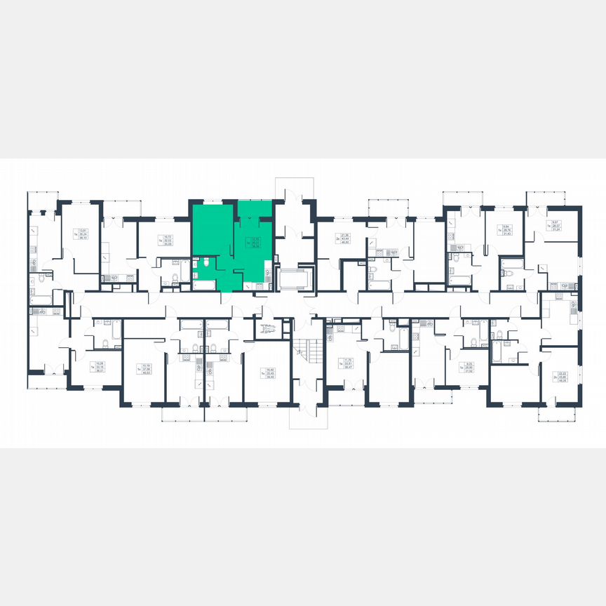 1-к. квартира, 36,8 м², 1/8 эт.