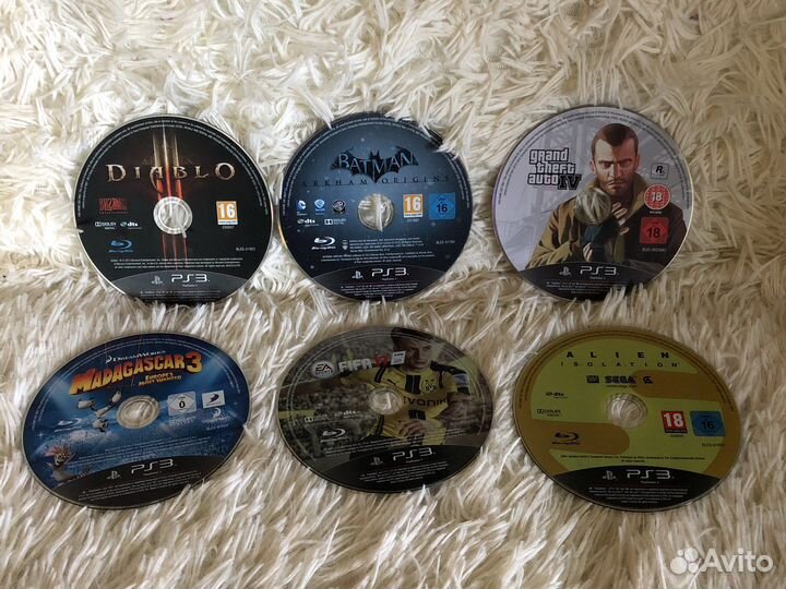 Игры для ps3 (6дисков)