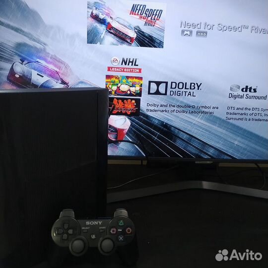 Ps3 ss 160 gb прошитая +игры