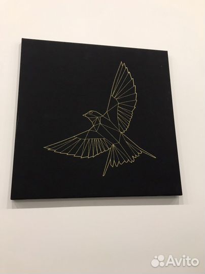 Картина IKEA панно золотая птица пьеттерид