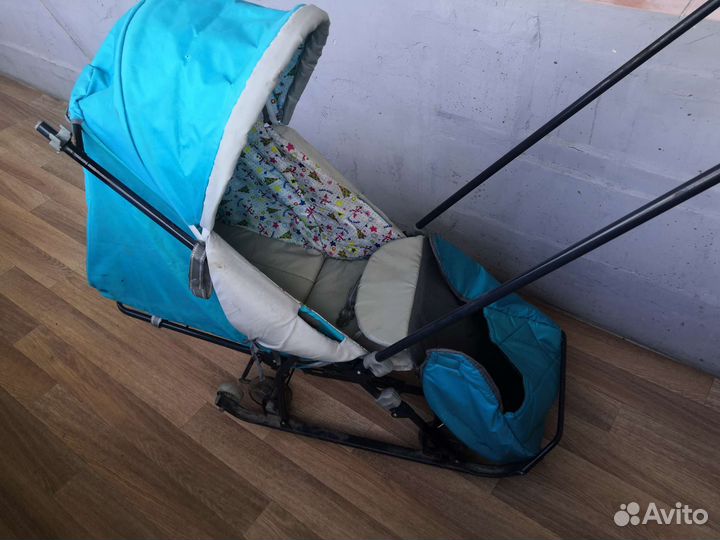 Детские санки коляска