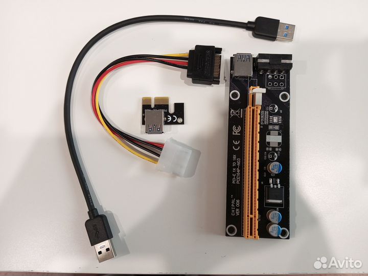 Райзер pcie1x на pcie16x