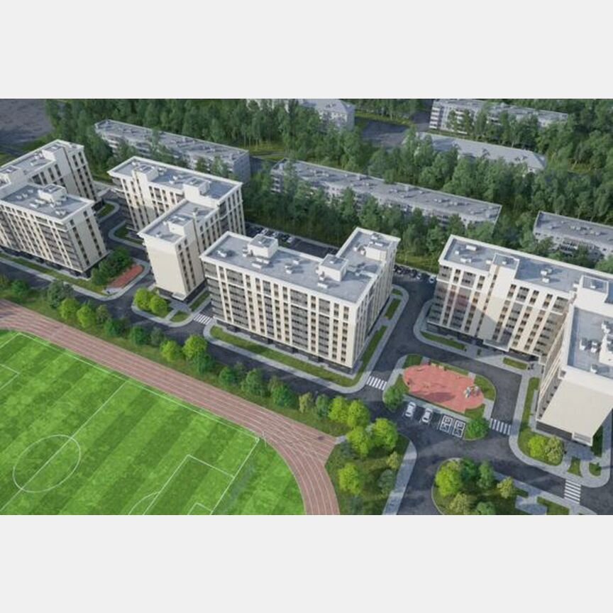 2-к. квартира, 58,2 м², 1/9 эт.