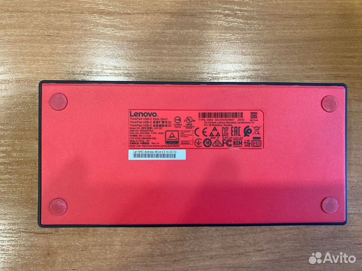 Док станция Lenova ThinkinkPad USB-C Dock Gen2