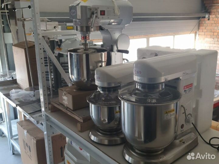 Миксер планетарный 5л, 7л, 10л и 25л Тестомесы 20