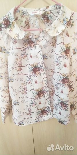 Блузка для девочки 4-6 лет с совами