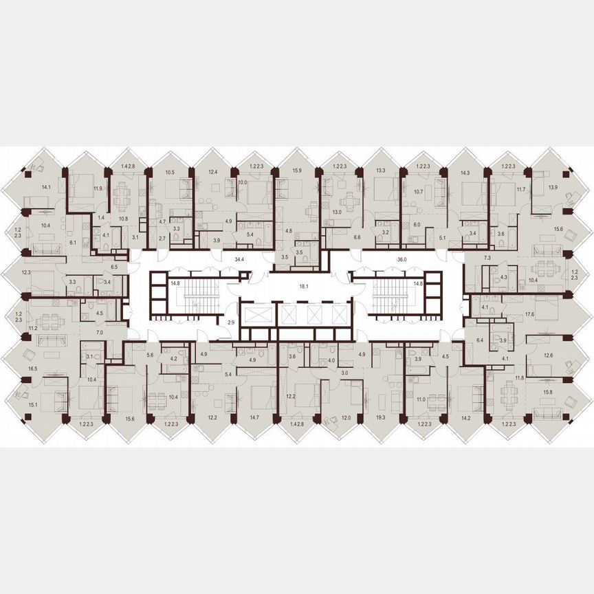 1-к. квартира, 31,3 м², 24/28 эт.