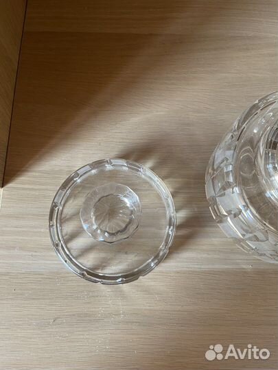 Хрустальная конфетница с крышкой СССР