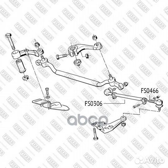 Тяга рулевая левая/правая перед лев FS0306