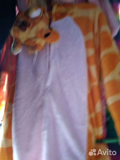 Пижама кигуруми панда единорог жираф