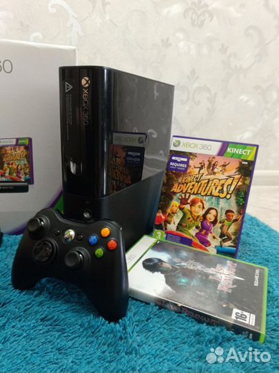 Xbox 360 E 500 gb + kinect + игры