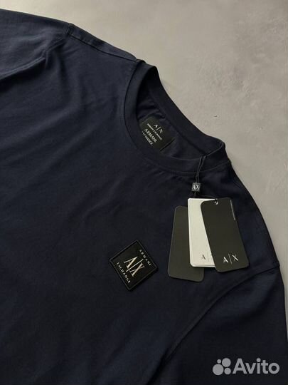 Футболка Armani Exchange синяя мужская